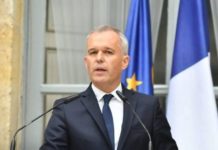 François de Rugy prononçant un discours en 2018
