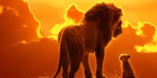 Affiche officielle du film d'animation Le Roi Lion des Studios Disney
