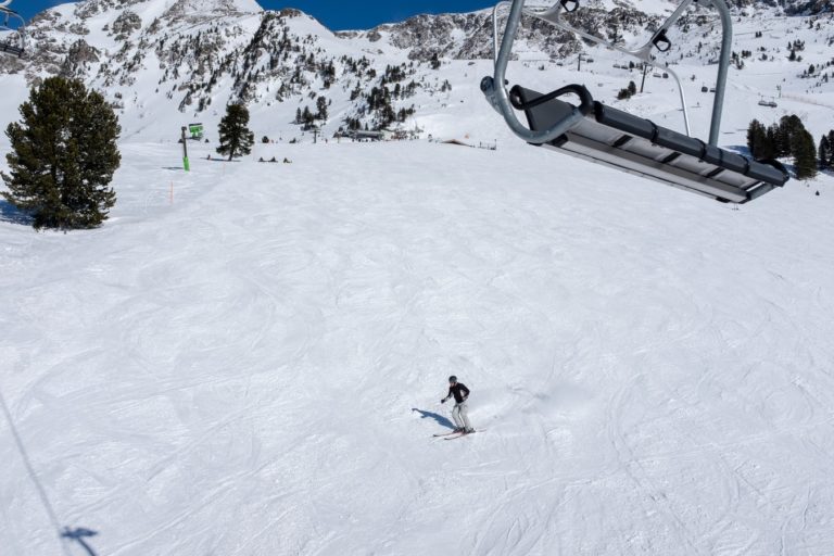 Une station de ski.