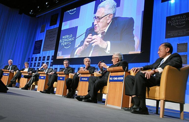 Au forum de Davos 2008.