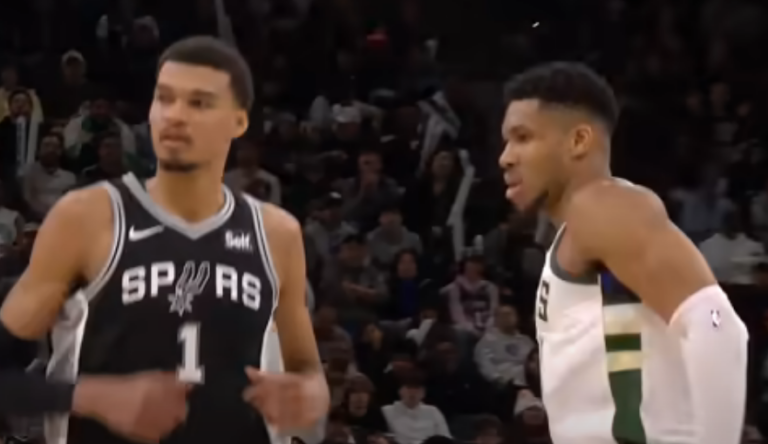 Victor Wembanyama et Giannis Antetokounmpo